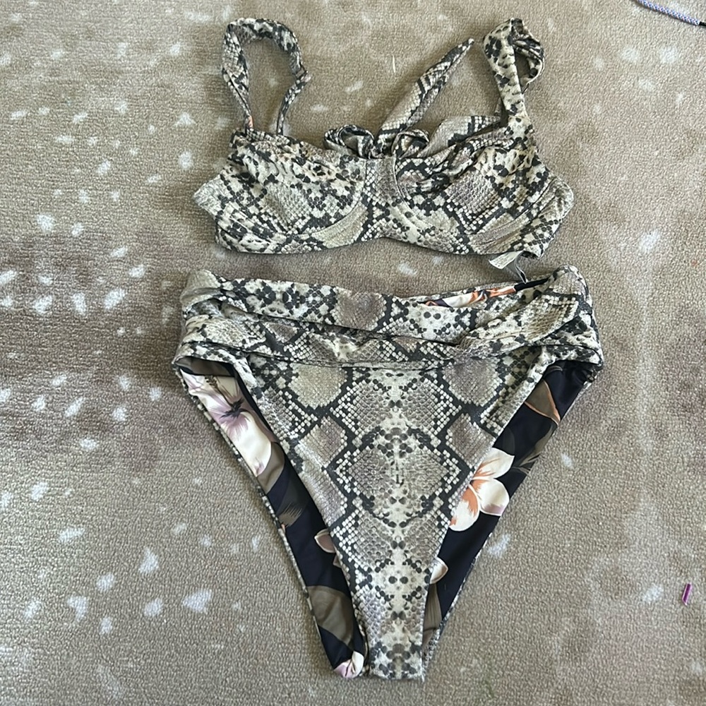 maaji snake skin bikini